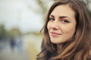 Woman smiling at the camera
